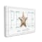 Stupell Industries Peace On Earth Starfish Sign Canvas Wall Art